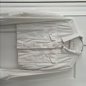 PAIGE White Lightweight Shirt Jacket Classic Style